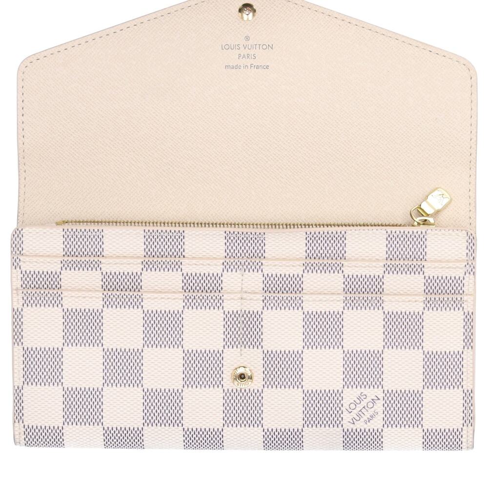 Louis Vuitton Sarah Long Wallet N63208 Azur Damier Canvas - Picture 6 of 6